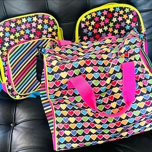 Little miss matched Duffle bag with backpack & shoulder bag set
